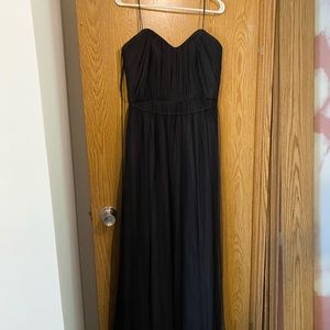 Black tulle floor length gown. Size 12
